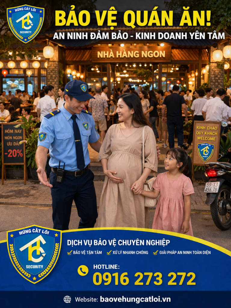 Dịch vụ bảo vệ quán ăn chất lượng giá rẻ tại Hồ Chí Minh