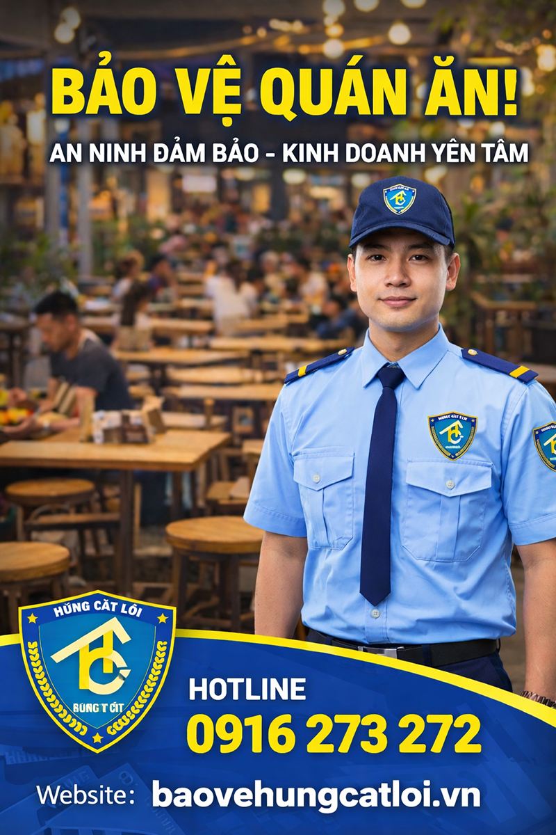 Dịch vụ bảo vệ quán ăn chất lượng giá rẻ tại Hồ Chí Minh