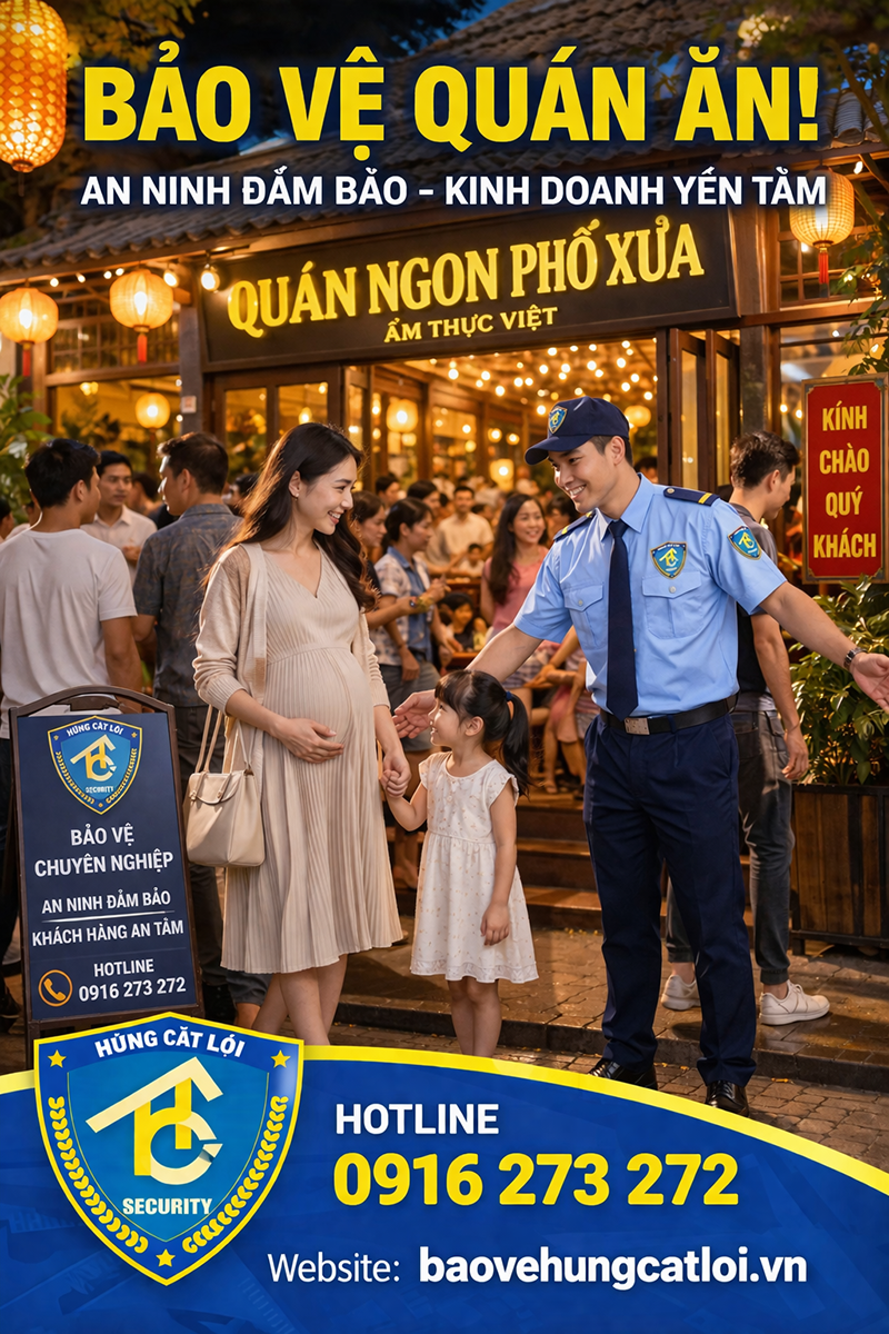 Dịch vụ bảo vệ quán ăn chất lượng giá rẻ tại Hồ Chí Minh