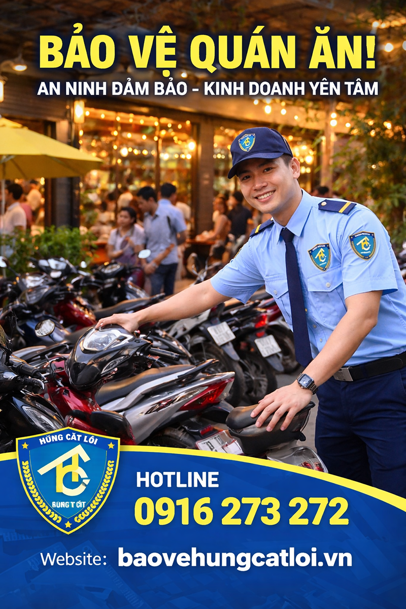 Dịch vụ bảo vệ quán ăn chất lượng giá rẻ tại Hồ Chí Minh